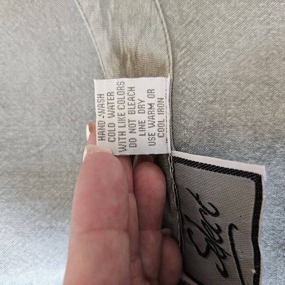 Vintage Select Embroidered Button Front Vest Boho Grunge Rayon Shirt Top 2X - Picture 10 of 12